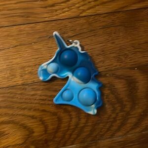 Small keychain pop it unicorn toy